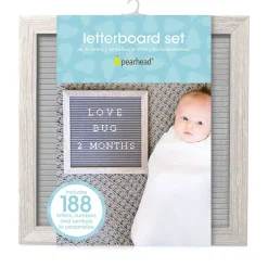 Decorative Objects|Wall Decor-Pearhead Letterboard Set (Rustic Grey)