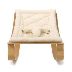 Kids Sofas + Armchairs|Bouncers-Charlie Crane LEVO Beech Baby Rocker