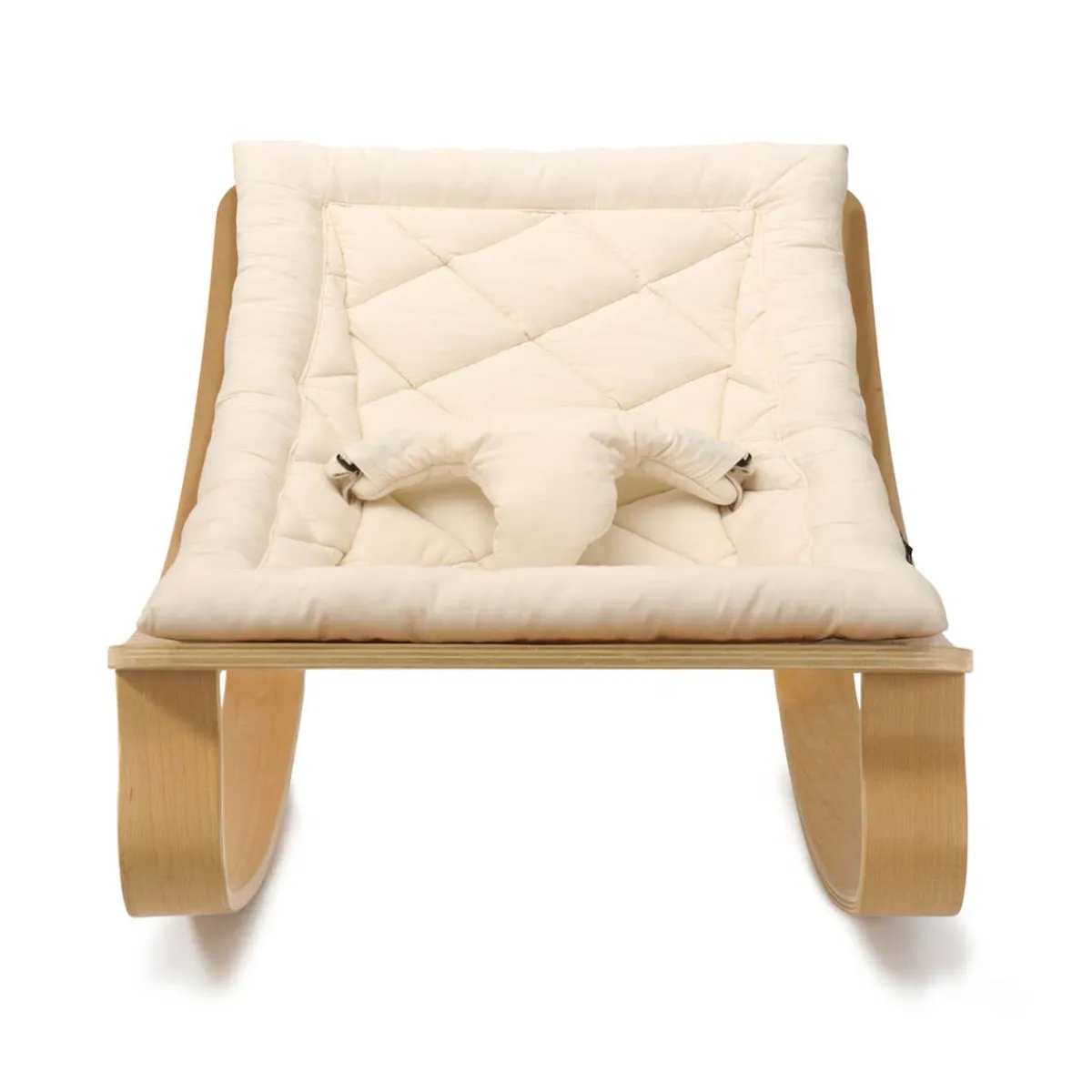 Kids Sofas + Armchairs|Bouncers-Charlie Crane LEVO Beech Baby Rocker
