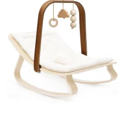 Bouncers-Charlie Crane LEVO Walnut Activity Arch