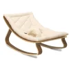 Kids Sofas + Armchairs-Charlie Crane LEVO Walnut Baby Rocker