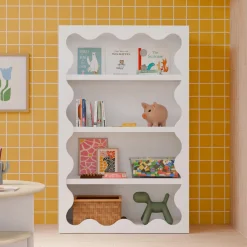 Bookshelves|Wck Exclusive Furniture-Babyletto Lido Wave Bookcase