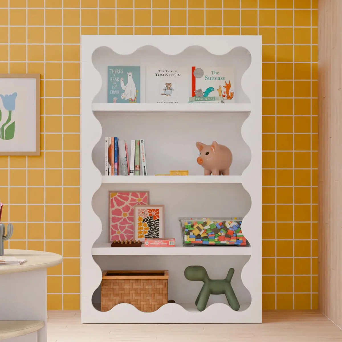 Bookshelves|Wck Exclusive Furniture-Babyletto Lido Wave Bookcase