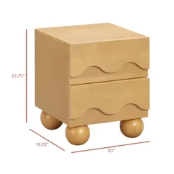 Wck Exclusive Furniture|Nightstands-Babyletto Lido Wave Night Stand