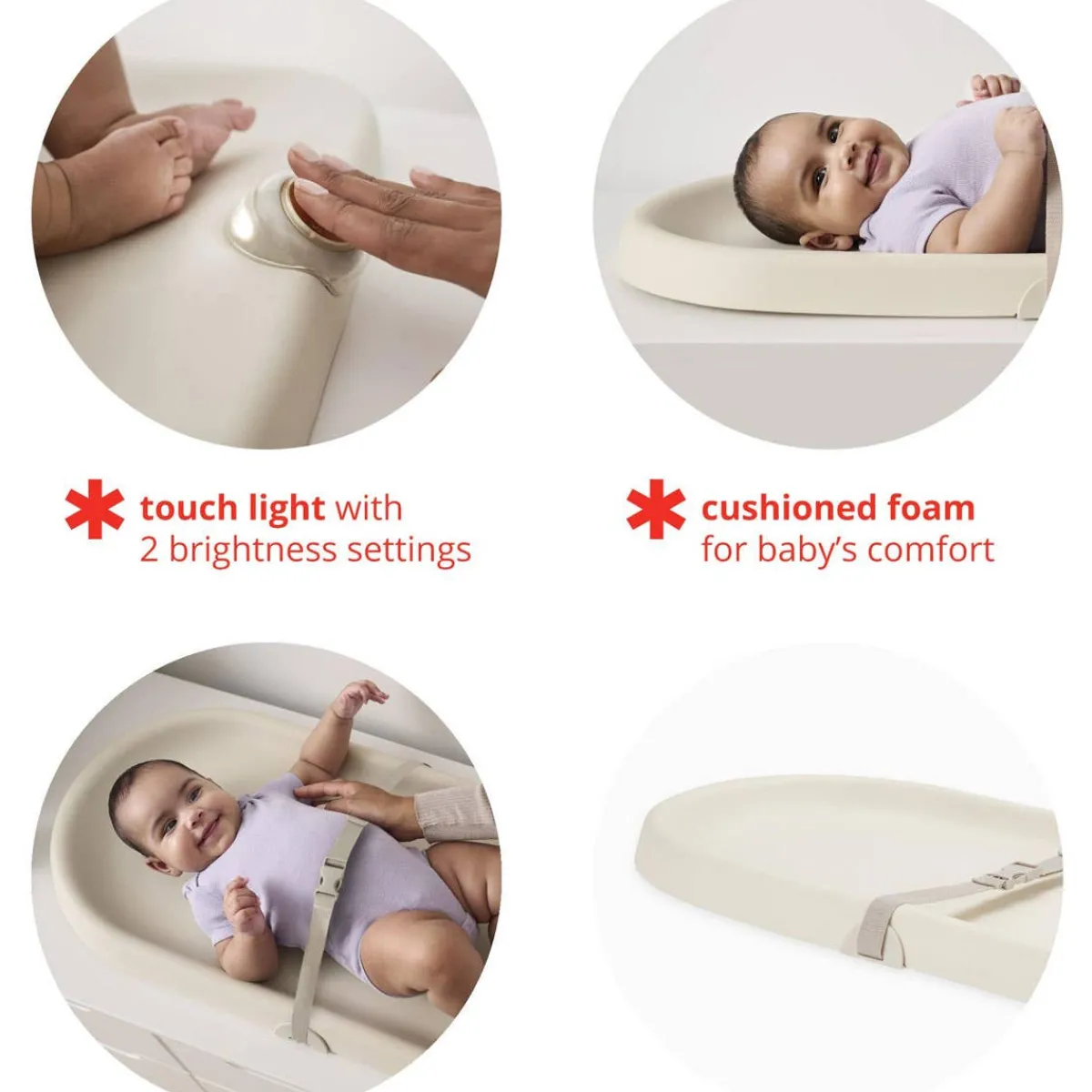 Changing Pads + Covers|Change Trays + Pads-Skip Hop Light-Up Changing Pad
