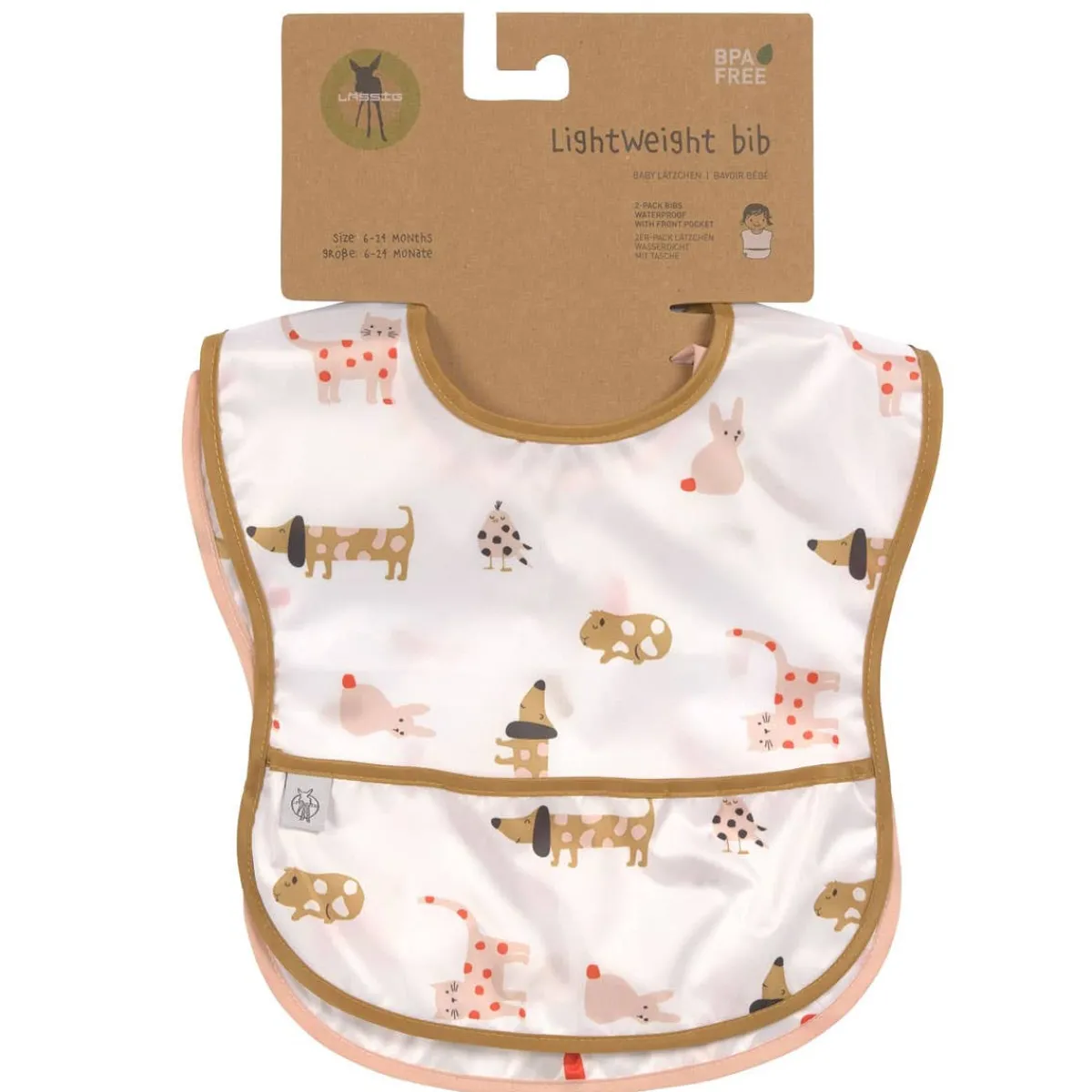 Bibs + Burps-Lassig Lightweight Bib (2 Pack)