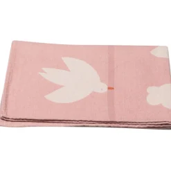 Blankets-David Fussenegger Lima Doves Allover Rose