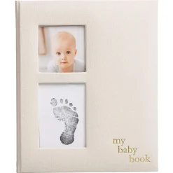 Memory Books-Pearhead Linen Baby Book