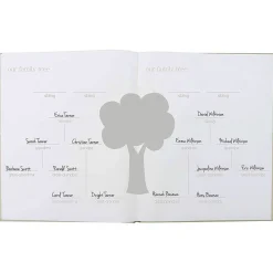 Memory Books-Pearhead Linen Baby Book