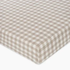 Crib Fitted Sheets-Crane Baby Linen Fitted Crib Sheet