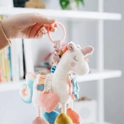 Stroller Toys|Plush Rattles + Teethers-Itzy Ritzy Link & Love Activity Plush Silicone Teether Toy