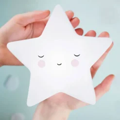 Lighting-A Little Lovely Company Little Light Sleeping Star White