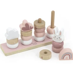 Wooden Toys|Stack + Nest Toys-Label Label Little Stacking Rings
