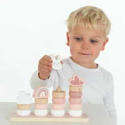 Wooden Toys|Stack + Nest Toys-Label Label Little Stacking Rings
