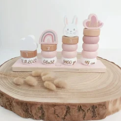 Wooden Toys|Stack + Nest Toys-Label Label Little Stacking Rings