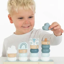 Wooden Toys|Stack + Nest Toys-Label Label Little Stacking Rings