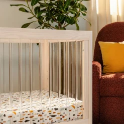 Convertible Cribs-Babyletto Lolly 3-in-1 Acrylic Crib