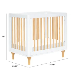 Mini Cribs|Convertible Cribs-Babyletto Lolly 4-in-1 Mini Crib