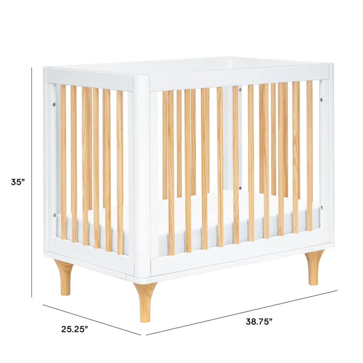 Mini Cribs|Convertible Cribs-Babyletto Lolly 4-in-1 Mini Crib
