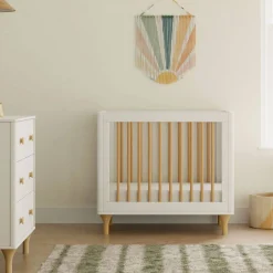 Mini Cribs|Convertible Cribs-Babyletto Lolly 4-in-1 Mini Crib