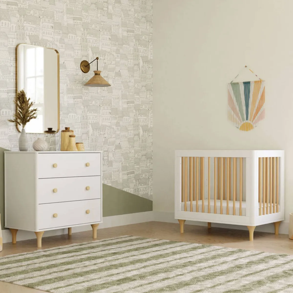 Mini Cribs|Convertible Cribs-Babyletto Lolly 4-in-1 Mini Crib