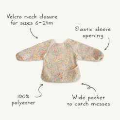 Bibs + Burps-Mushie Long Sleeve Bib