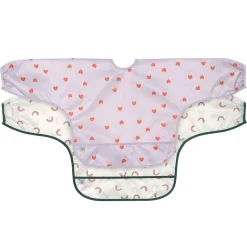 Bibs + Burps-Lassig Long Sleeve Bib (2 Pack)