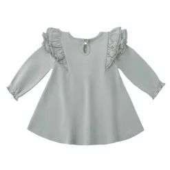 Skirts|Dresses-Quincy Mae Long Sleeve Flutter Dress