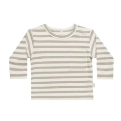 Tops + Tees-Quincy Mae Long Sleeve Pocket Tee