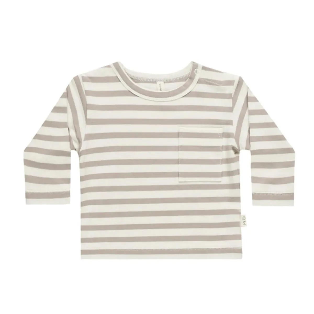 Tops + Tees-Quincy Mae Long Sleeve Pocket Tee