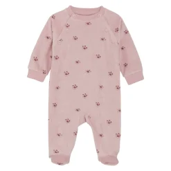 Rompers-Fixoni Long Sleeve Velour Romper