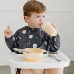 Bibs + Burps-LouLou Lollipop Long Sleeve Waterproof Bib