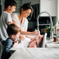 Sink Liners + Bath Dividers-Blooming Baby Lotus Bath