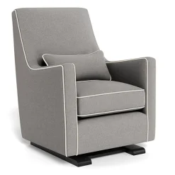 Gliders-Monte Design Luca Glider - Wool Fabric with Espresso Base