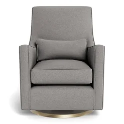 Gliders-Monte Design Luca Glider - Wool Fabric with Swivel Base