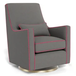 Gliders-Monte Design Luca Glider - Wool Fabric with Swivel Base