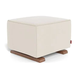 Ottomans-Monte Design Luca Ottoman - European Fabric with Walnut Base