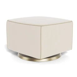 Ottomans-Monte Design Luca Ottoman - European Fabric with Swivel Base