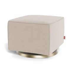 Ottomans-Monte Design Luca Ottoman - Wool Fabric with Swivel Base
