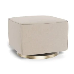 Ottomans-Monte Design Luca Ottoman - Wool Fabric with Swivel Base
