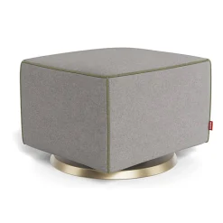 Ottomans-Monte Design Luca Ottoman - Wool Fabric with Swivel Base