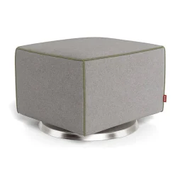 Ottomans-Monte Design Luca Ottoman - Wool Fabric with Swivel Base