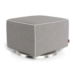Ottomans-Monte Design Luca Ottoman - Wool Fabric with Swivel Base