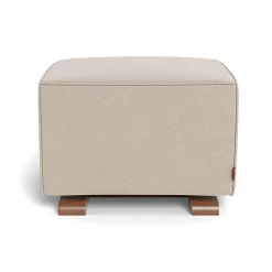 Ottomans-Monte Design Luca Ottoman - Wool Fabric with Walnut Base