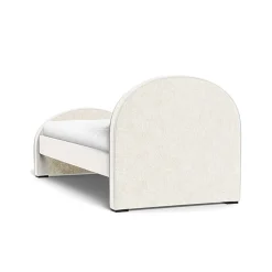 Twin Beds + Trundles-Monte Design Luna Twin Bed - Faux Sheepskin - High HB + High FB