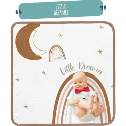 Blankets-Earth Baby Outfitters Luxe Tencel Milestone Blanket