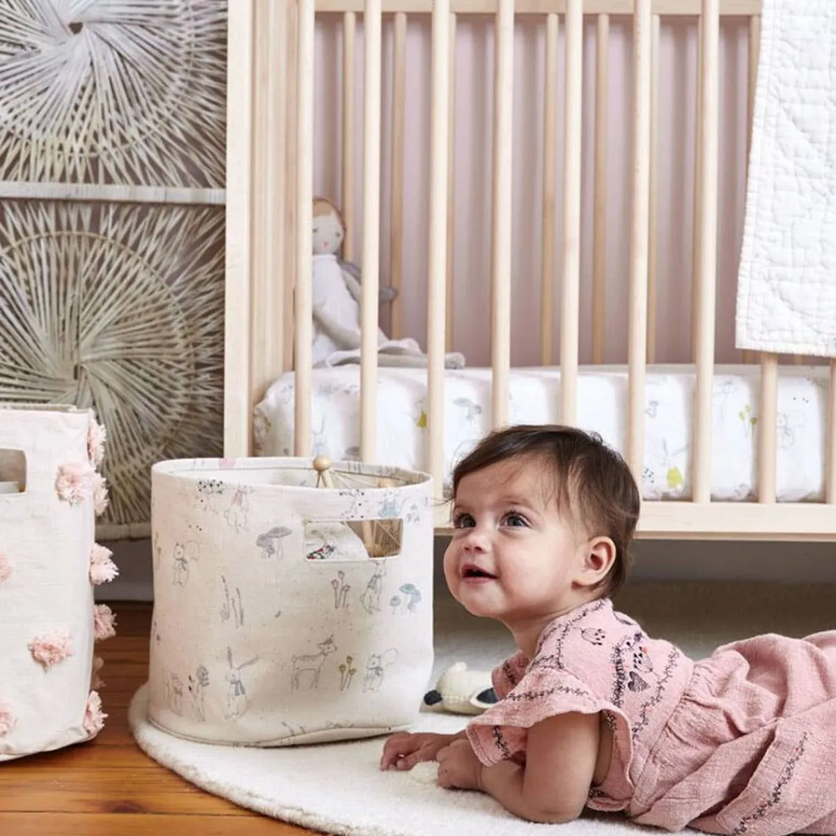 Crib Fitted Sheets-Pehr Magical Forest Crib Sheet