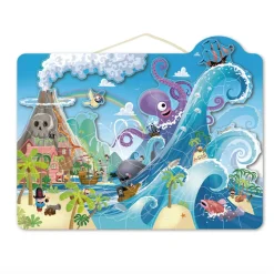 Puzzles|Magnatabs-Speedy Monkey Magnetic Puzzle (100 Pieces)
