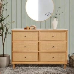 Dressers-Namesake Marin with Cane 6 Drawer Dresser