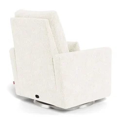 Motorized Gliders|Gliders-Monte Design Matera Glider Motorized Recliner - Faux Sheepskin Fabric with Swivel Base
